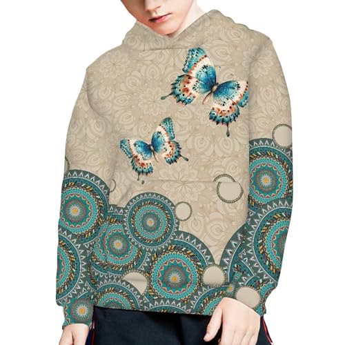 Poceacles Hoodies for Youth Sweatshirt Fashion Pullover Girls Outfit Pullover for Boys School Sweatshirt Age 8-10 Year Kids2