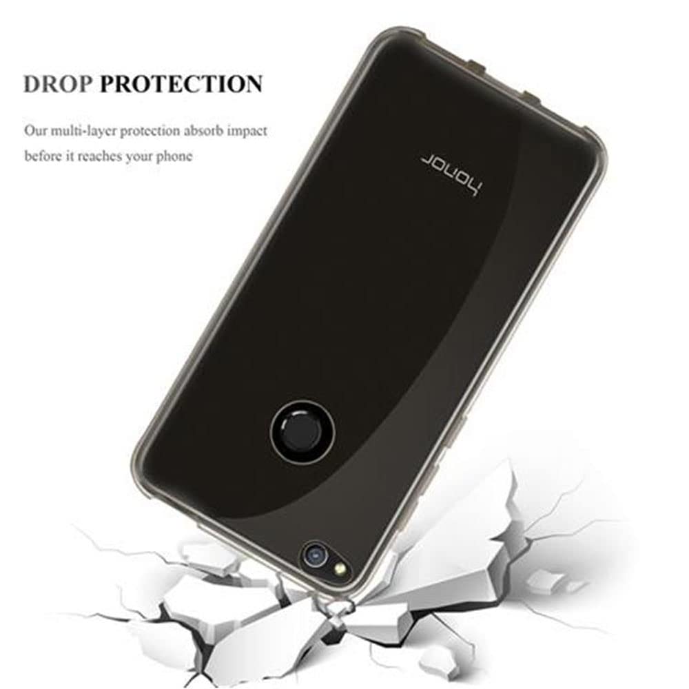 Cadorabo Custodia per Huawei P8 LITE 2015 in BLU TRANSPARENTE - Morbida Cover Protettiva Sottile di Silicone TPU con Bordo Protezione - Ultra Slim Case Antiurto Gel Back Bumper Guscio