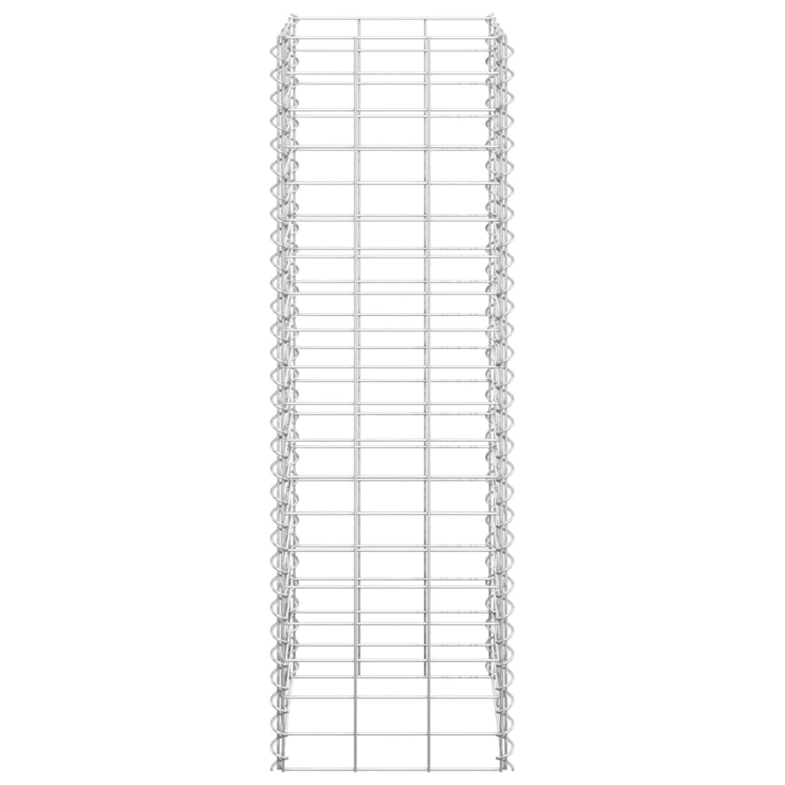ShGaxin Gabionen-Hochbeete 3 STK. 30x30x100 cm Eisen, Pflanzkübel, Kräuterbeet, Hochbeete-kit, Pflanztrog, Vertikalbeet, Pflanzgefäße - 151249