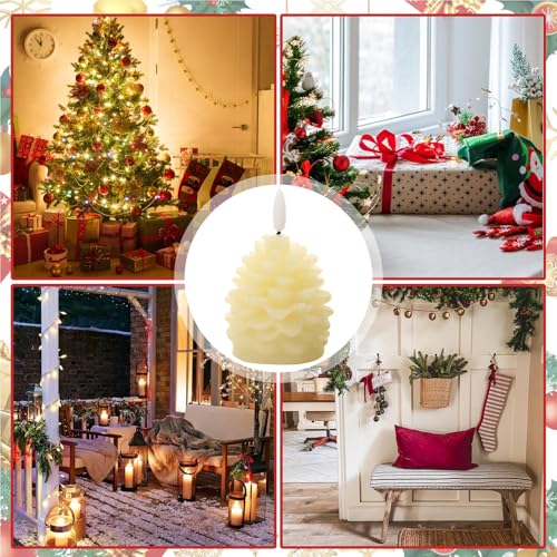 Décoration pour table à manger et fêtes avec bougie LED - 4