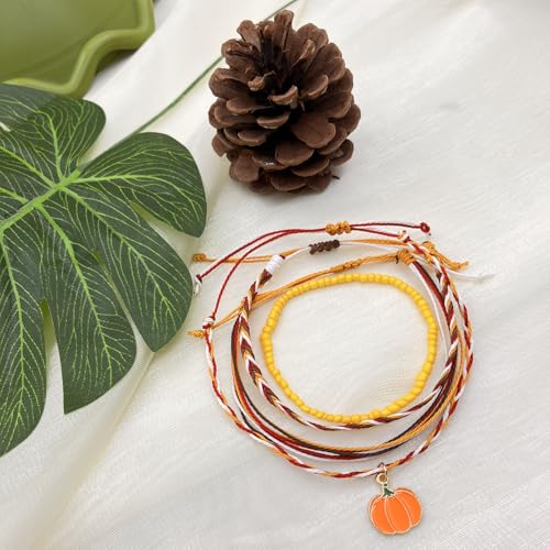 Image of Beach Summer Ankle Bracelet for Women Handmade Braided Adjustable String Anklets Waterproof Surfer Bracelet