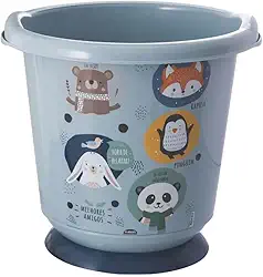 Banheira Sensitive 17,2 Lts Infantil Ofurô De Bebê Plasútil (Bichinhos Menino)