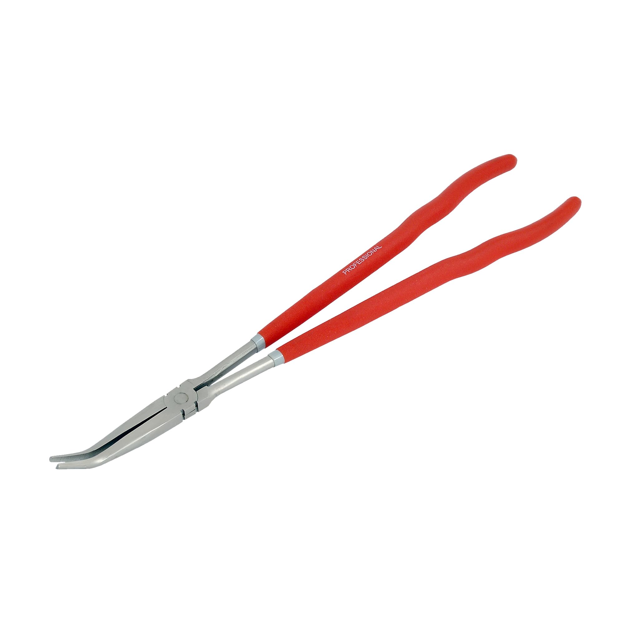 Neilsen Ct1454-16In Long Reach Needle Nose Pliers With 45° Angled Jaws And Non-Slip Grip Handles For Gripping And Accessing Tight Spaces