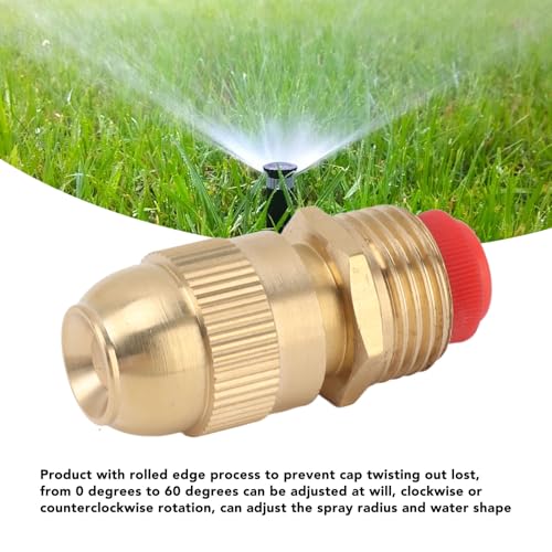 Pilipane G1/2 Male Thread Sprinkler Nozzle Set, Water Spray Head for Garden Irrigation, 10Pcs Copper Nozzles(G1/2