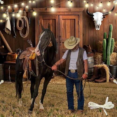 Fondo de fotos Western 7x5 pies mochila vaquera miniatura 6