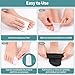 DYKOOK Big Toe Caps Protectors 10 Pcs, Gel Sleeves Toe Tubes Bandages Caps Pads for Blister, Callus, Corn, Sore, Toe Rubbing Treatment Wen and Women, White