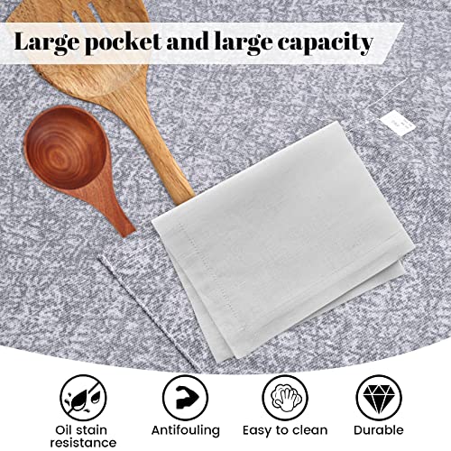 Grembiuli da Cucina 100% Cotone per Ristorante Caffetteria, Grembiuli Pettorina da Chef per Donna con Tasca, Grembiule Cuoco, Chef Bib Aprons for Women, Grembiule da Forno per Casa - immagine 5