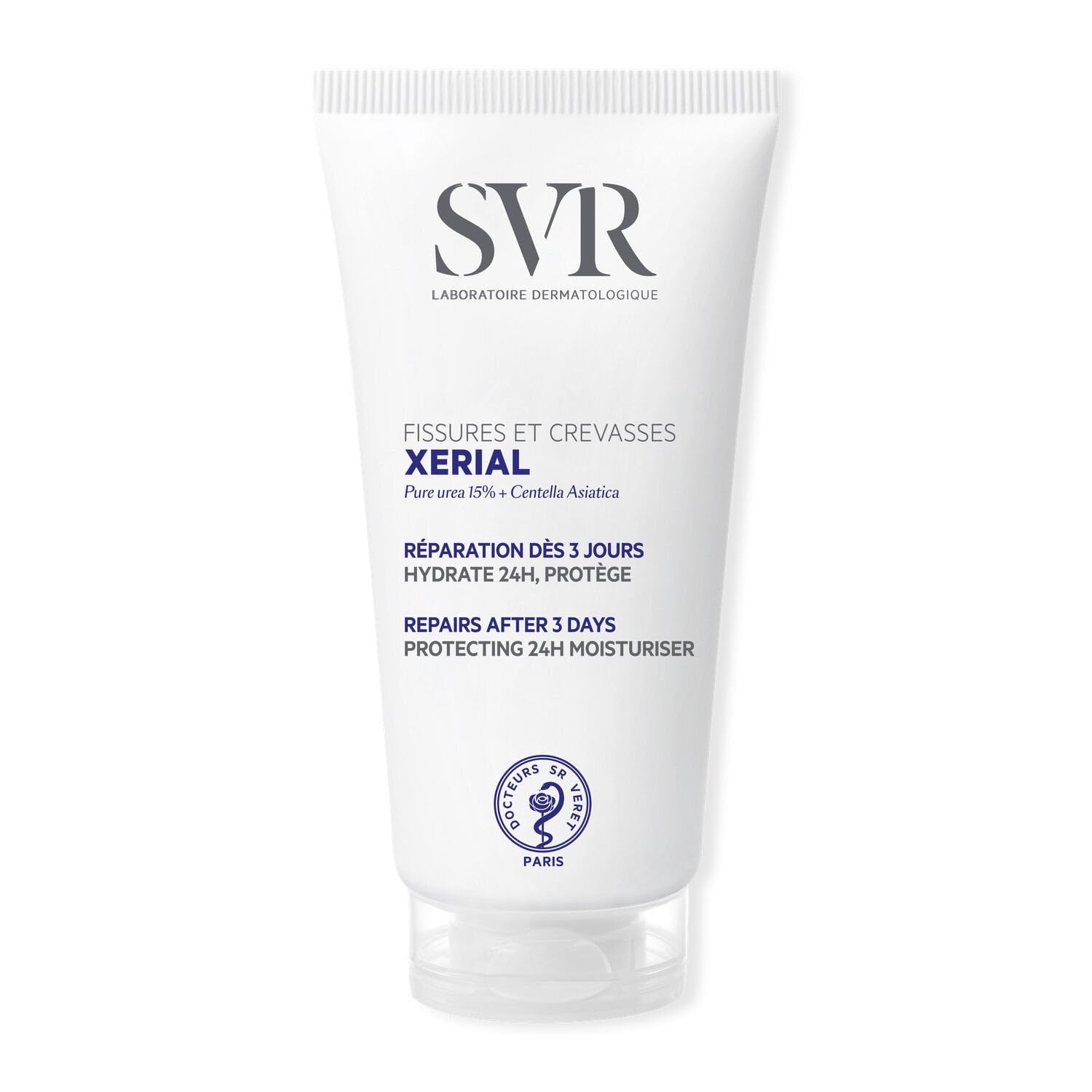 SVR - Soin Réparateur Intensif Mains et Pieds, Soulage Fissures et Crevasses, Tube 50mL - Lot De 3