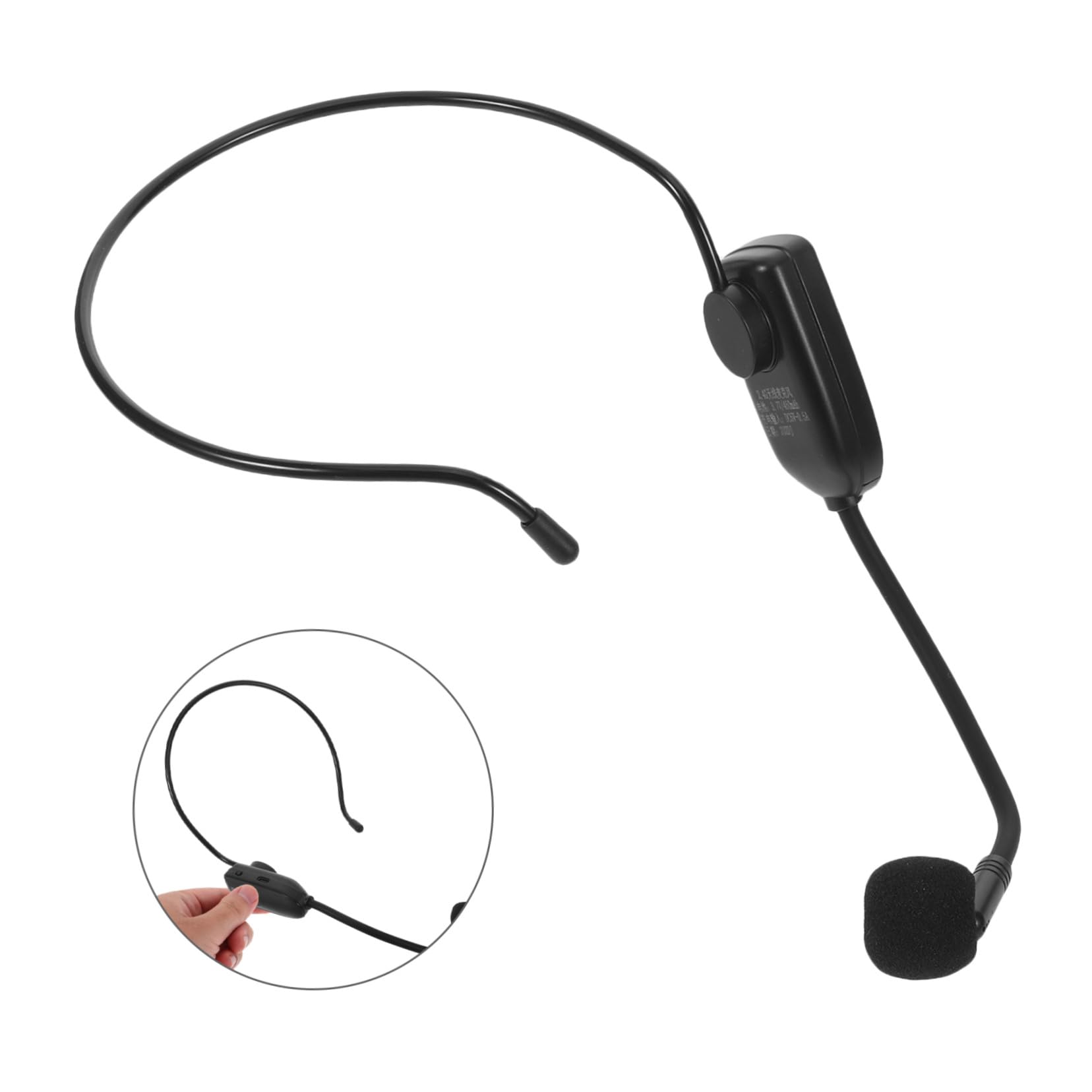 FRCOLOR Micrófono Inalámbrico para Profesores con Auriculares Sistema de Altavoces Apto para Enseñanza Instructores de Fitness Guías Turísticos Color Micrófono de Mano Profesional
