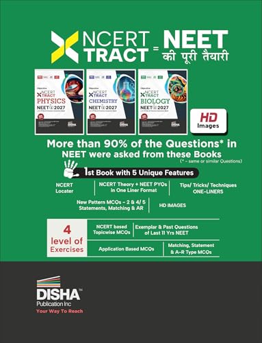 Image of Disha Objective NCERT Xtract Biology for NEET 2027 (UG) with PYQs & Practice Question Bank 12th edition | Theory, NCERT MCQs, Tips on your Fingertips, Neet PYQs, 3 Mock Tests