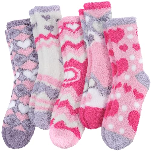 Image of Anlisim Fuzzy Socks for Women, Soft Comfy Cozy Fluffy Thick Winter Warm Fleece Slipper Socks