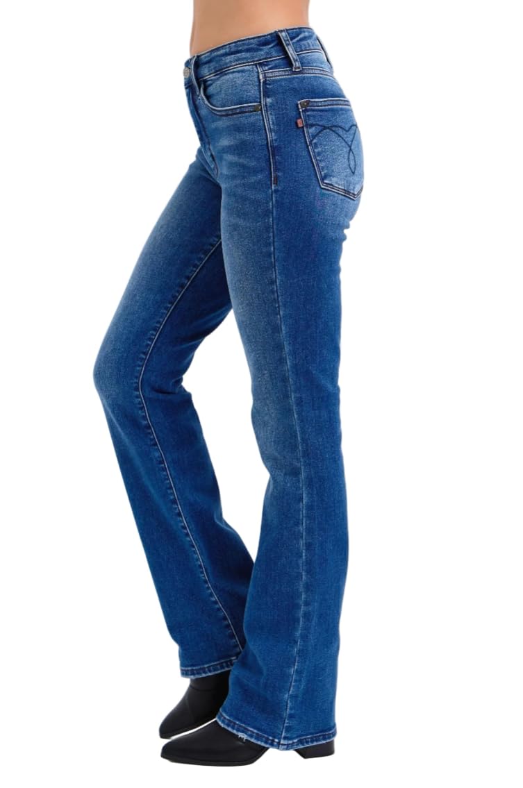 Judy Blue Mid Rise Bootcut Jeans