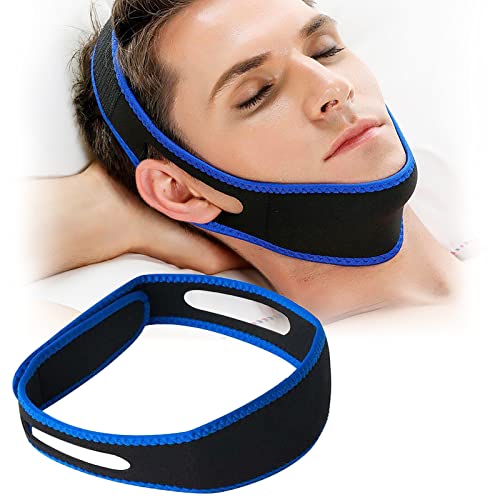 Anti Schnarchen Kinnriemen, 2022 Aktualisierung Schnarchstopper Schnarchlösung,Gegen Schnarchen Schnarchgerät Anti Snoring Chin Strap,Schnarch Stopper Gerät zum Schnarchen Reduktion für Männer Frauen Cover