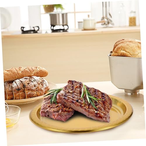 BRIGHTFUFU 20個 軽奢金色使い捨てフルーツトレイ 素材製パーティー用スナック皿 ド ーツやキャンディーの保存に 耐久性と利便性を兼ね備えた