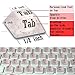 Ivaso 80 Pcs Keyboard Sticker for Long Nails Typing and Gaming, Symbolic and Alphanumeric Sticky Silicone Keys for Keyboards and Laptop (Sparkly Pink)