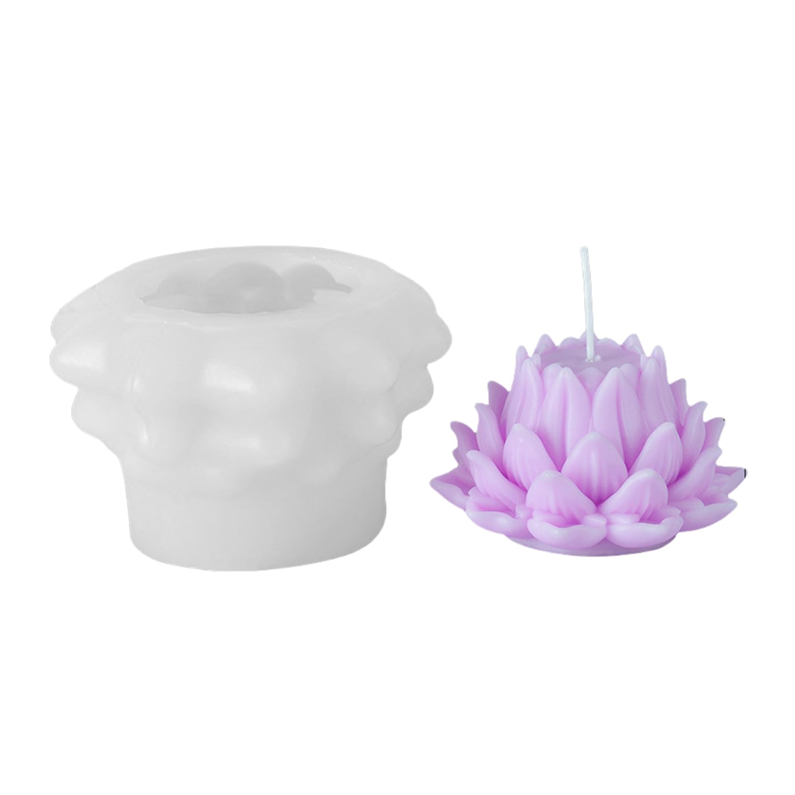 HUANGING Shape Silicone Molds for Soap Fondant Silicone Chocolate for Candy Cake Baking Realistic Flower Pattern