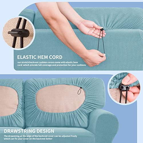 Subrtex 5PGZZH12MNP 5 Pieces Stretch Sofa Slipcover Sets Couch Cover Sets Backrest Cushion Covers Furniture Protector Collection Set For Oversize Sofa Loveseat Chair Slip Covers thumb #4