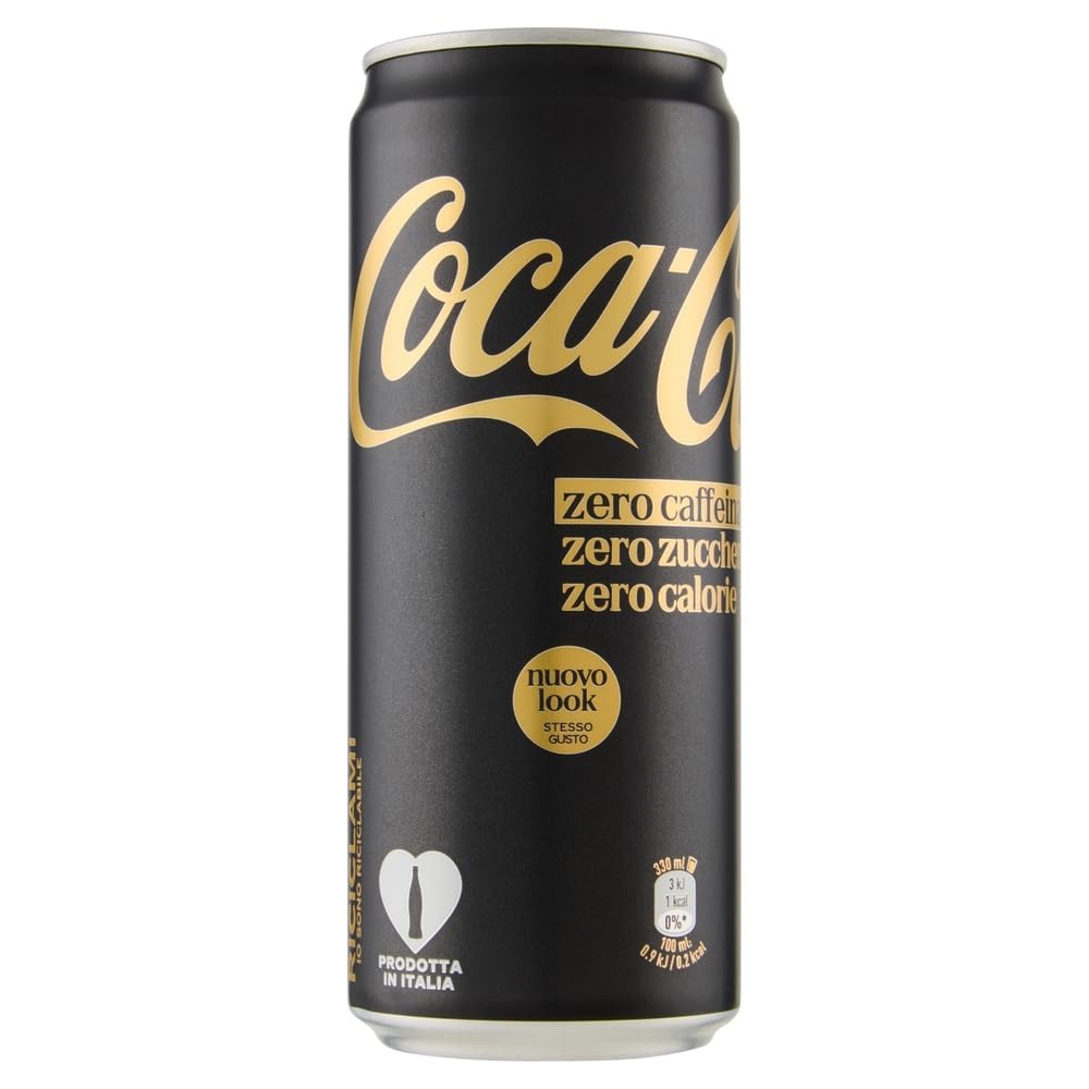 Italian Gourmet Bundle Cola Zero Caffeina 48x330ml + Italian Gourmet Polpa GRATIS | Koffeinfreie Cola ohne Zucker | Zero Softdrink kalorienarm | 48er Dosen Vorratspack 15,84L | Erfrischungsgetränk