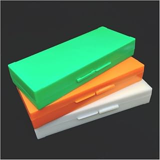 XuuSHA Acessórios de microscópio digital portátil com 50 peças, capa de armazenamento deslizante, caixa de microscópio de plástico, acessórios de microscópio