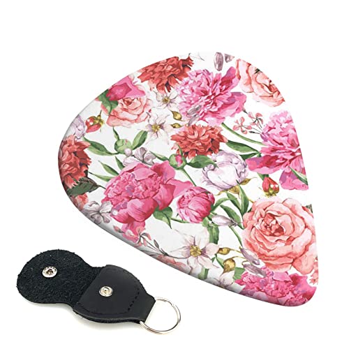 Garden Peony Lot de 6 médiators pour guitare acoustique, guitare électrique, basse, ukulélé – fins, moyens et épais - Les Beatles, Paul McCartney, John Lennon, RIngo Starr, George Harrison Garden Peony Lot de 6 médiators pour guitare acoustique, guitare électrique, basse, ukulélé - fins, moyens et épais