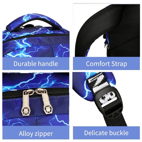 Image of Ladyzone Camo School Backpack Lunch Box Set Lightweight Schoolbag Travel Camp Outdoor Daypack