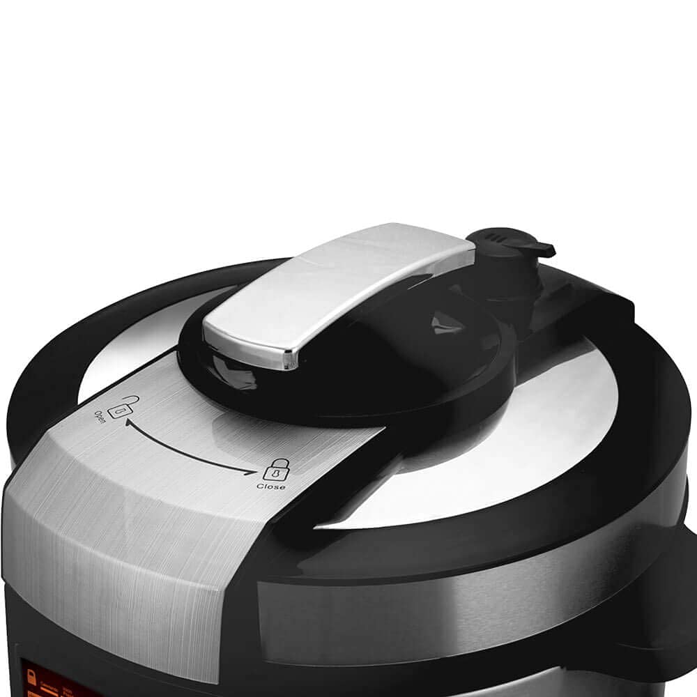 gridinlux® | Olla Eléctrica Programable Multifunción | 14 Programas | Capacidad 6L | Función de Freir | Táctil | Sistema de Seguridad | Incluye Accesorios y Recetario. Cocina Fácil