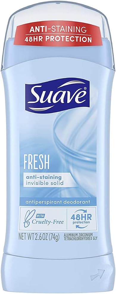 Deodorant 2.6 Ounce 24Hr Fresh Invisible Solid (76ml) (2 Pack)
