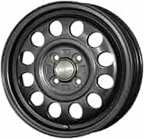 KフィネスD12　3.5-12+42　4/100マッドブラック　アルミ4本セット アルミホイール 単品 ケイフィネス D12 3.5-12+42 4/100 カラー