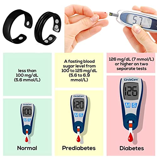 Huasai Lymphatic Drainage Rings Therapeutic Ring Lymph Drainage Therapy Ring For Men Women (A: Lymphatic Rings Black) #TOP1