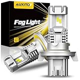 AUXITO 2025 Upgrade H13/9008 Bulbs, 24000LM 600% Ultra Brightness, 6500K Super Bright Fog Bulb, 1:1 Mini Size Halogen Replace H13 Bulbs, Plug-N-Play Direct Installation, Pack of 2