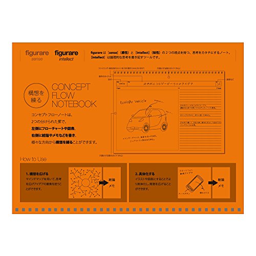 Carnet de notes Apika Figurare concept intellect flow au format A4 pour schémas