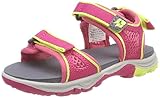 3 Velcro straps. Jack Wolfskin ACORA Beach G Sport Sandalen, Pink (Tropic Pink), 38 EU