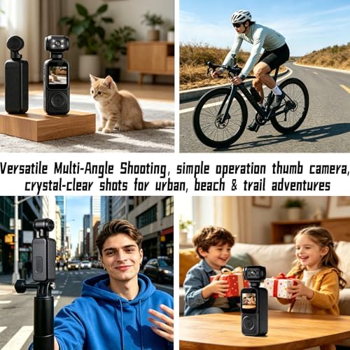 JYSECURE Pocket Camera 4K Output 64GB, WiFi Body Cameras with Audio and Video Recording, Dual Light&7 Hour Battery (Black) — view 5