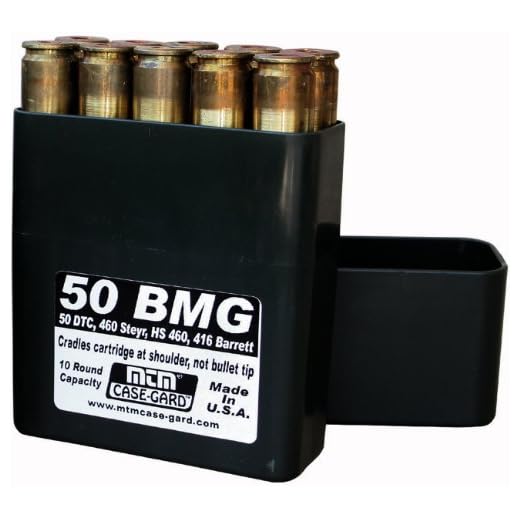 MTM BMG10-40 10 Round Slip-Top Ammo Case 50 BMG, 416 Barrett (Black)