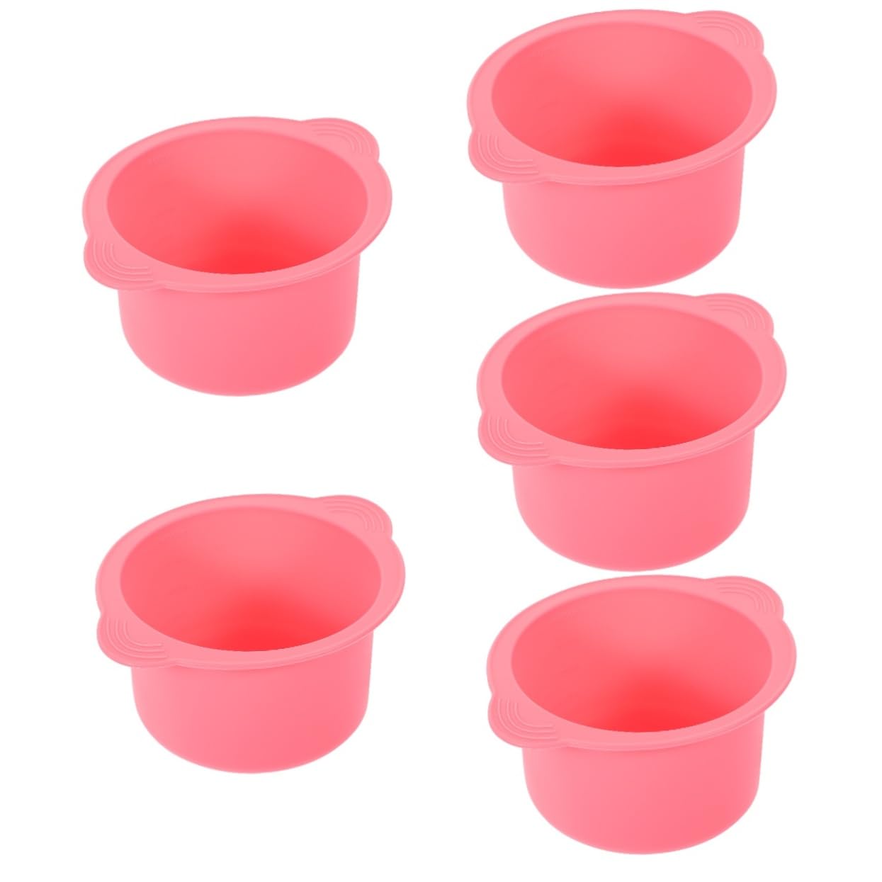 Outanaya 5pcs Hair Removal Wax Warmer Silicone Bowl Non-stick Replacement Liner for Waxing Waxing Bowl for Smooth Skin