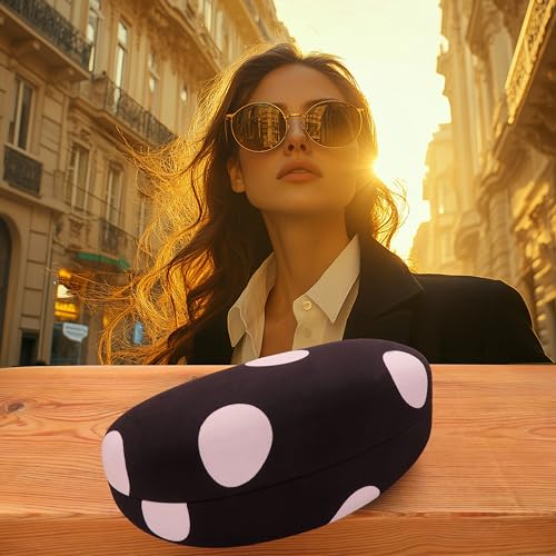 MyEyeglassCase® Large Hard Sunglasses Case | fits Large curved Sunglasses, with microfiber bag and cleaning cloth2