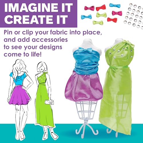 Creativity for Kids Designed by You Fashion Studio: DIY Fashion Designer Craft Kit for Girls, Dress Design Toy & Sewing Set for Kids, Gifts and Toys for Girls (Ages 9+) by Creativity for Kids - Image 6