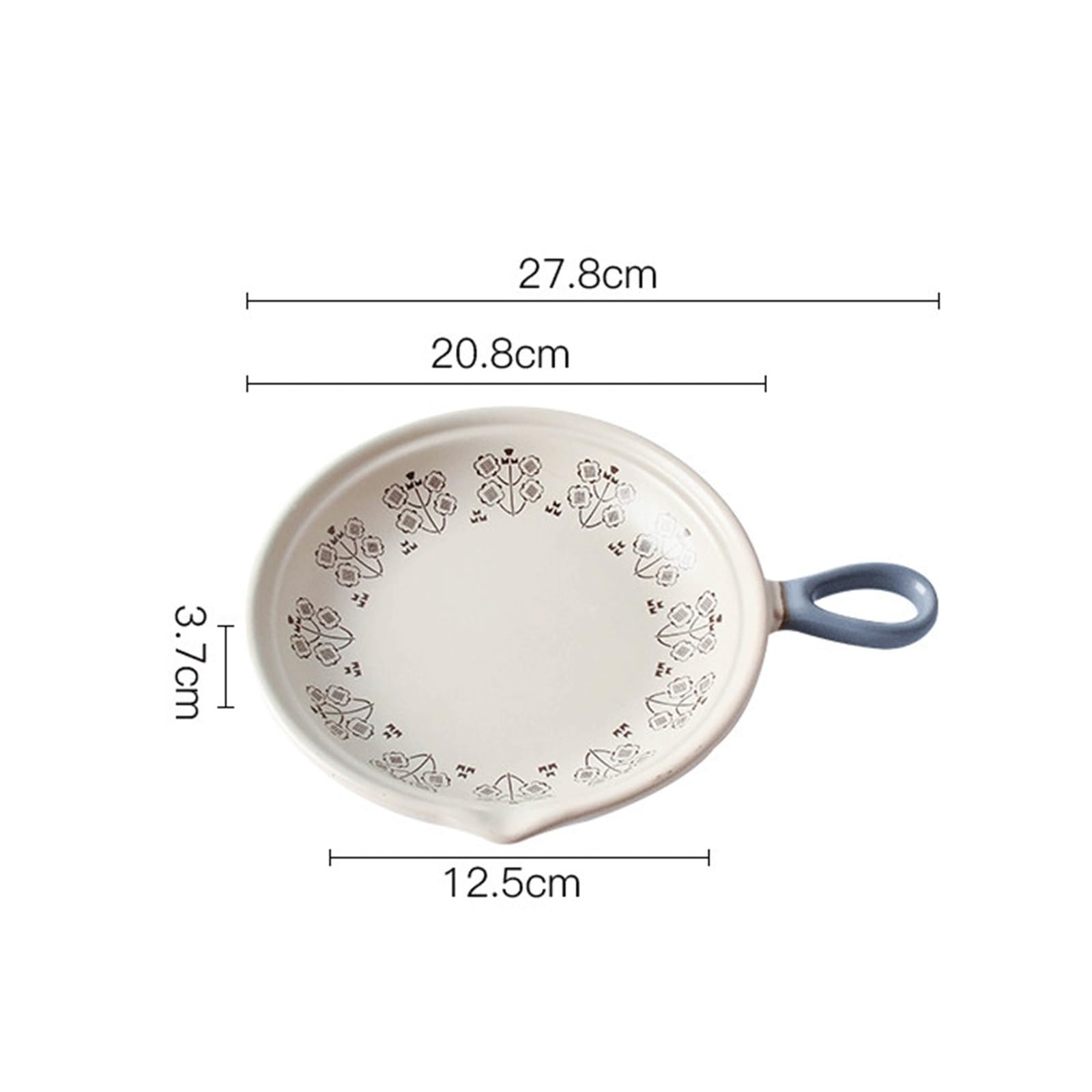 Vintage runde Keramik-Auflaufform, sicher for direkte Hitze Nudeln