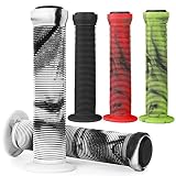 BMX Griffe - 145mm Stunt Scooter Fahrrad MTB BMX Griffe Grips Lenkergriffe - Mixed Color Lenker Griffe mit weichem Gefühl (Black/White)