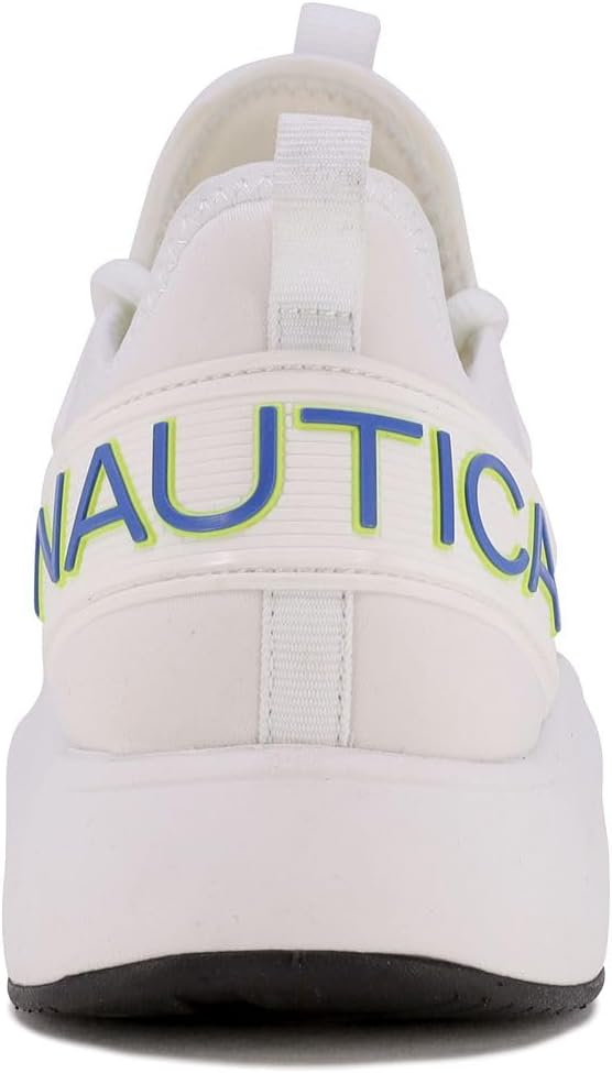 Nautica Men's Sneakers: Athletic, Comfortable, Casual Lace-Up Fashion Walking Shoes 7.5 White Royal
