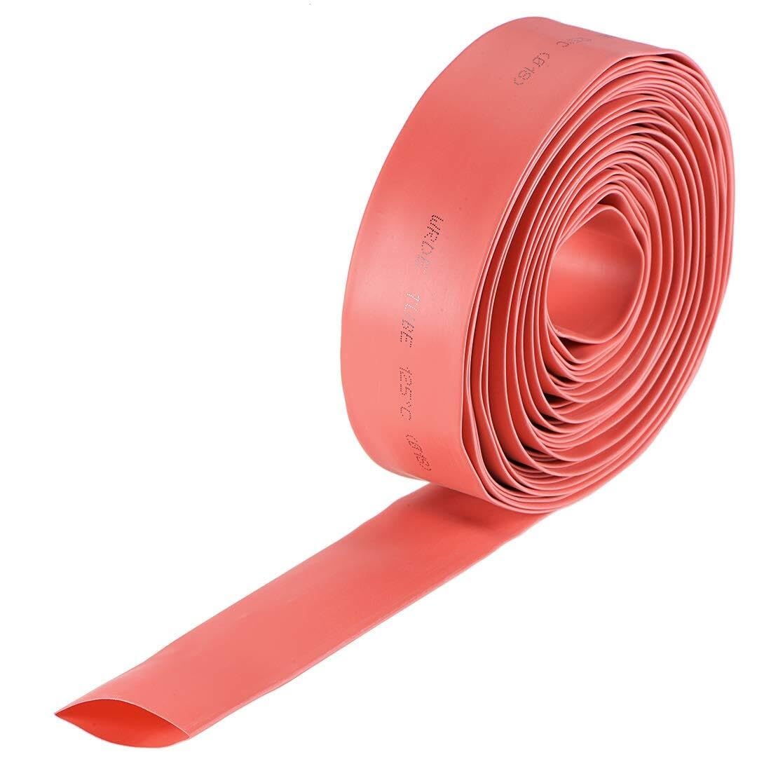 Guaina termorestringente, 8mm di diametro rapporto di restringimento 2:1, 7m manicotto per cavi per protezione dei fili - Nero(Red,18mm)