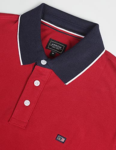 Image of Arrow Sport Men Regular Fit Solid Polo T-Shirt for Men - Polo Neck, Half Sleeves Mens Tshirt
