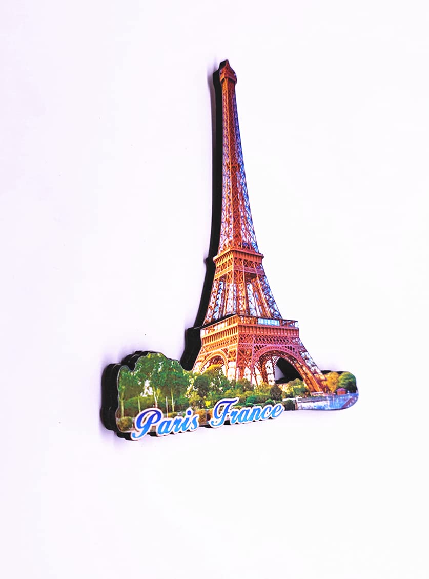 3D Eiffelturm Kühlschrankmagnet - Paris Souvenir Aus Metall