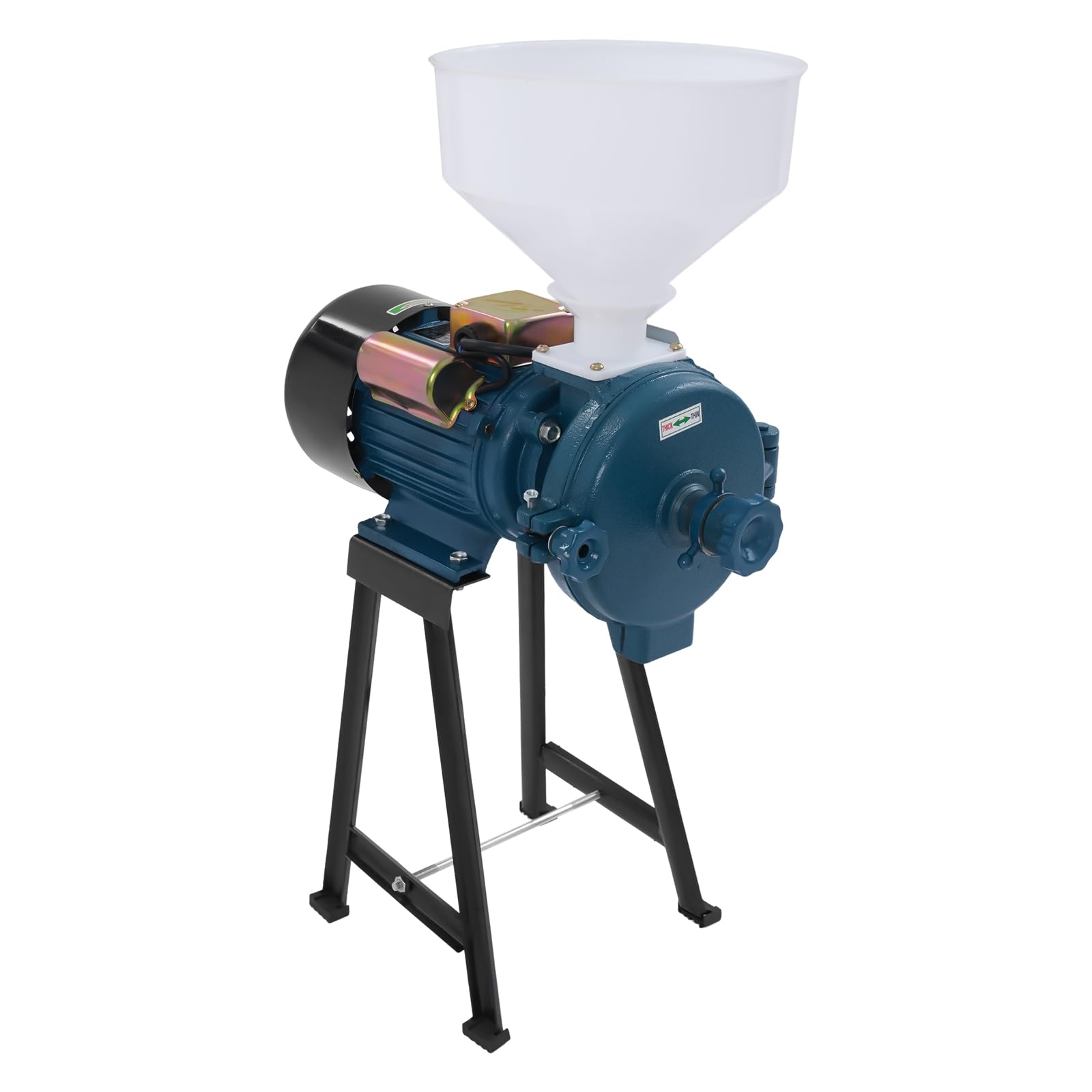 Kommerzielle Getreidemühle 2200W Trocken-Mahlmaschine Getreideschleifer Modell 150 mit 150mm Schleifscheibe für Mais Reis Weizen 60 kg/h Leistung Hochleistungs Elektro Getreidemühle inkl Trichter