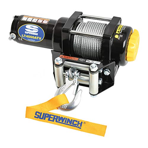 Authentic Crazy Deals Superwinch 1140220 Black 12 VDC LT4000ATV Winch - 4000 lb. Load Capacity