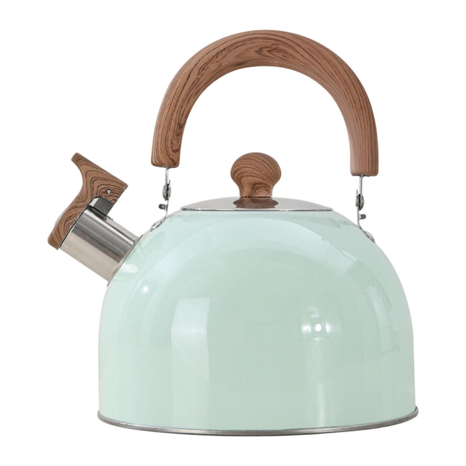 Théière au design en bois avec large ouverture chic