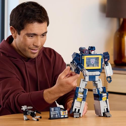 Image of LEGO Icons Transformers: Soundwave Model Kit, Home and Office Decor Building Set for Adults 10358
