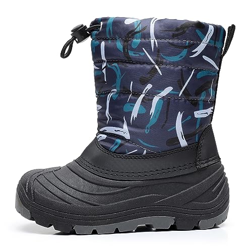 Blikcon Boys Snow Boots Outdoor Cold Weather Winter Boots (Toddler/Little Kid)2