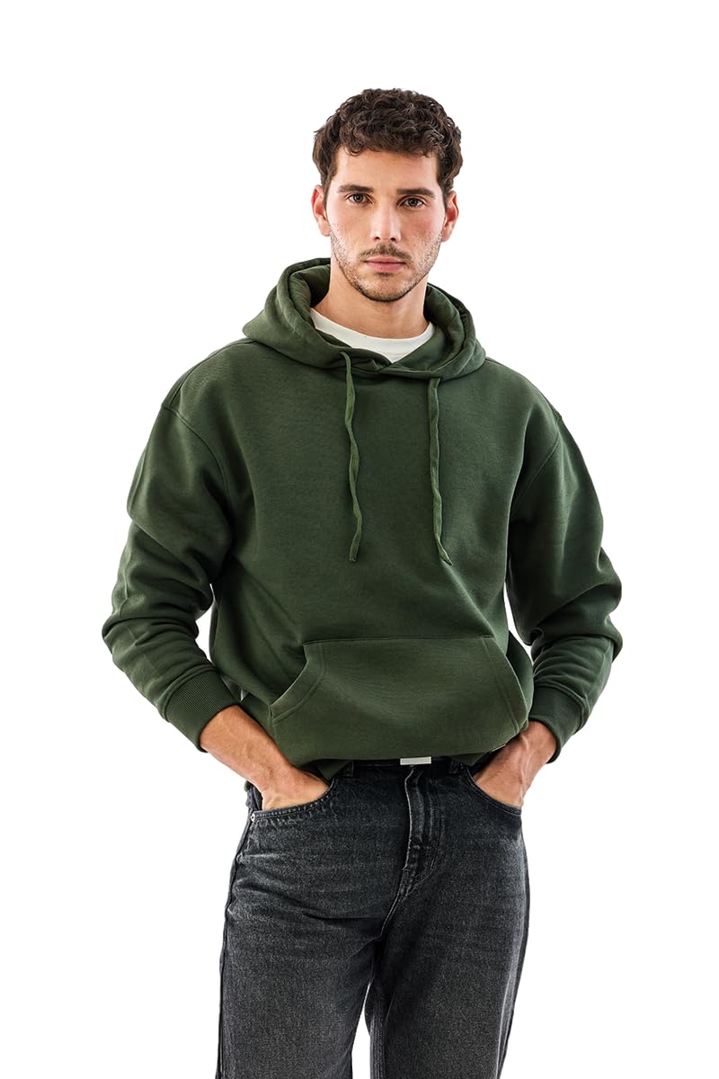 snitch Men Casual Jacket | Relaxed Fit Full Sleeve Hooded Neckline Textured Pattern | Premium Cotton Fleece & Breathable Fabric For Everyday Wear-picture-23