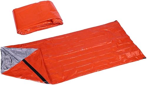 Saco de dormir de película de aluminio, diseño de saco de dormir, fácil de usar, adecuado para acampar en la montaña,